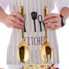 Stainless Steel, Western Style, Pearl Salad Spoon and Fork, Two-piece Set, Large Size, Mixing Tableware, Fruit Salad Spoon and Fork