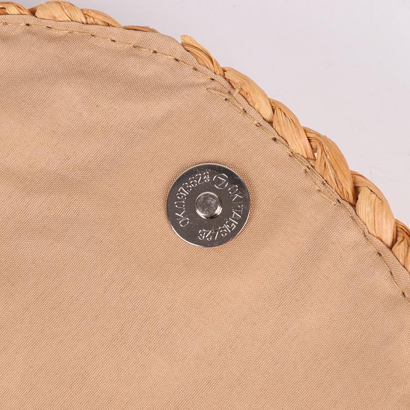 Handmade Women's Straw Corn Husk Clutch & Coin Purse - Casual Woven Beach Bag