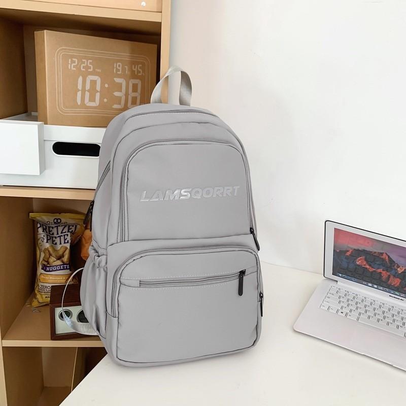 

New Japanese Style Gray Shoulder Bag For Men High School Students College Students Travel Backpack