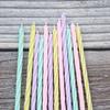 New Birthday Candle Colorful Thread Creative Children's Party Candle Happy Meeting A2 New Slender Candle