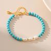 Freshwater Pearl Turquoise Beaded Exotic Vacation Bracelet