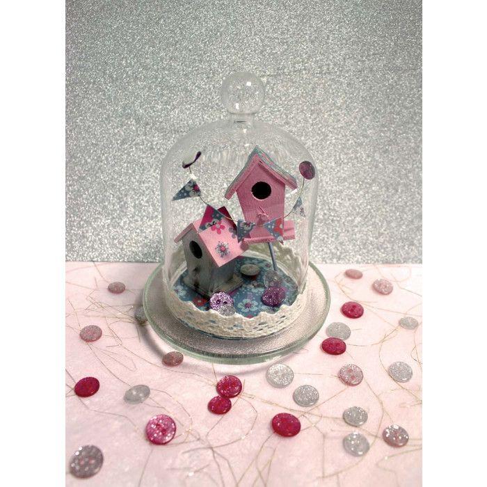 Cloche en verre - MegaCrea - Transparent - 13,5 x 10 cm - 1 pièce