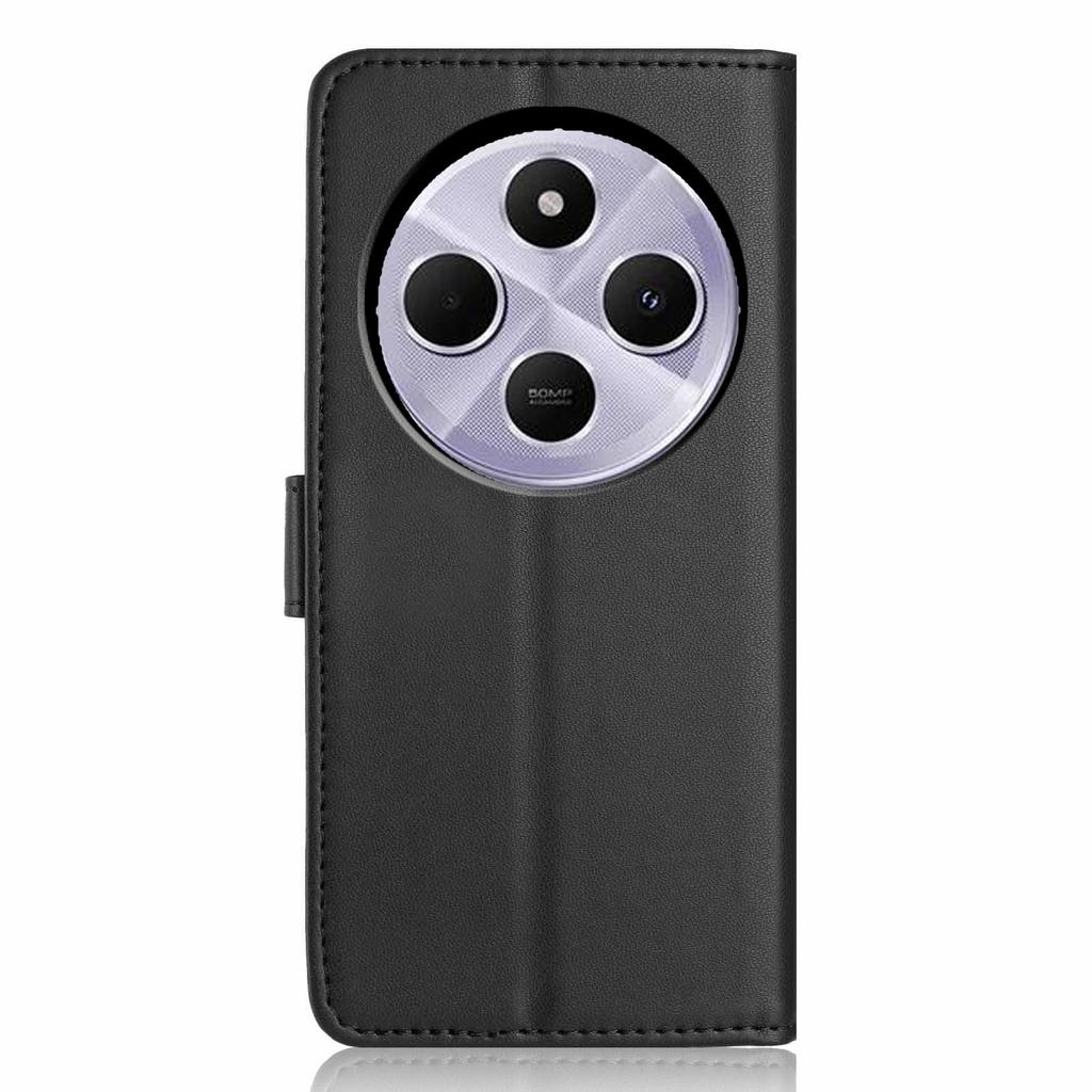 Etui portfelowe na Xiaomi Redmi 14C 4G/14R 5G/A3 Pro 4G/A4 5G/Poco C75 4G Skórzane etui z podstawką i paskiem/wieloma przegródkami na karty