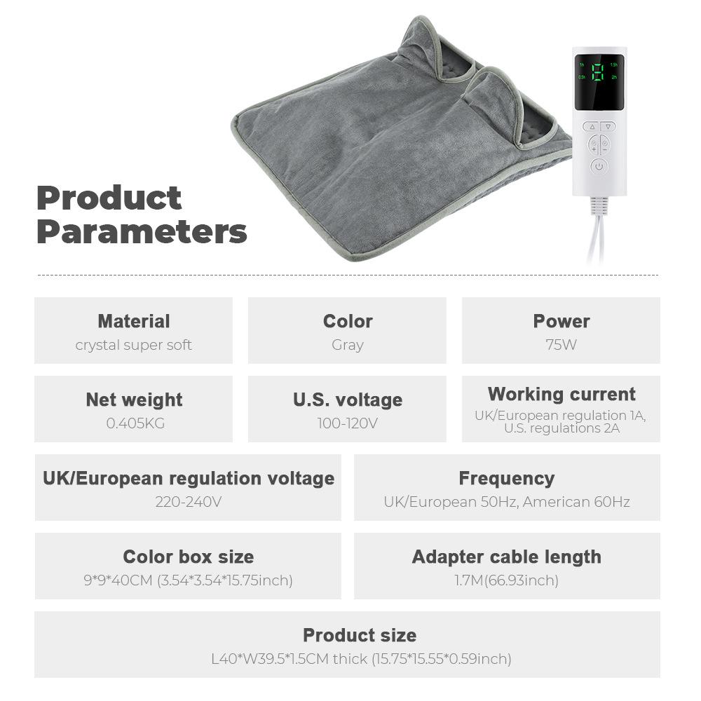 9 Temperature Settings 4 Timer Settings Heated Foot Warmer Rapid Heating Smart Temperature Control Ultimate Foot Warmer