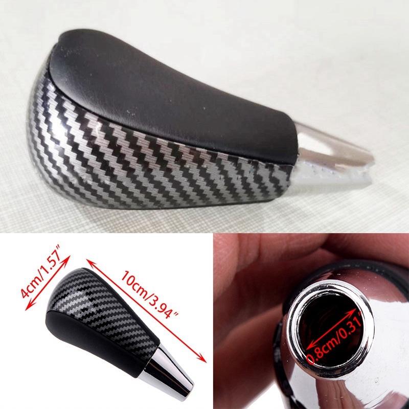 AA92-Carbon Gear Shift Knob Gear Shift Knob Stick Headball For Lexus ES300 ES330 ES350 GS300 GS350 Toyota Corolla Camry RAV4 carbon fiber pattern