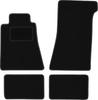 Black Velour Floor Mats For: Mercedes SL R107 Without Catalytic Converter Coupe (1971-1989)