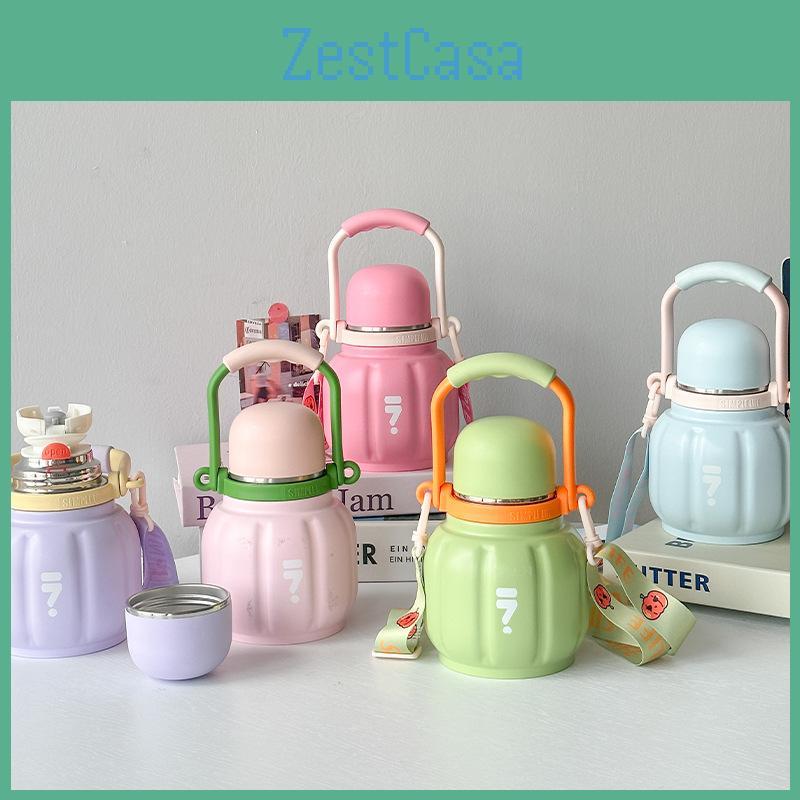 Pumpkin Insulated Travel Mug With Thickened Vacuum Stainless Steel For Home Office Outdoor Use