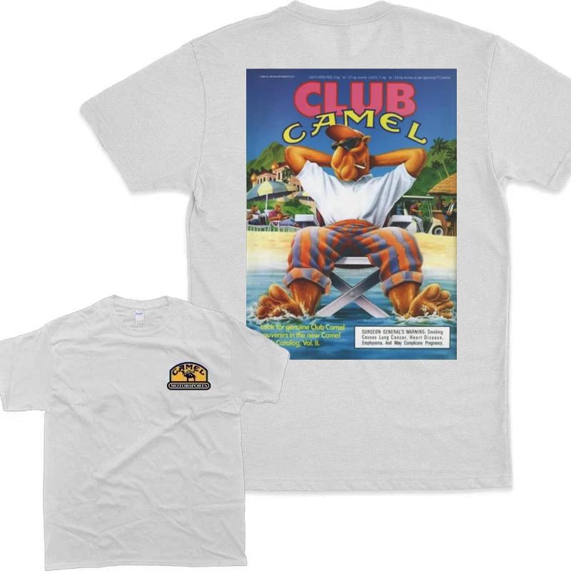 

Ретро Автомобіль Верблюд Сигарети Футболка Вінтажні Бавовняні Топи Футболка Короткий Рукав Повсякденний Вуличний Одяг Оверсайз Жіночий Чоловічий Одяг Мотоспорт XL