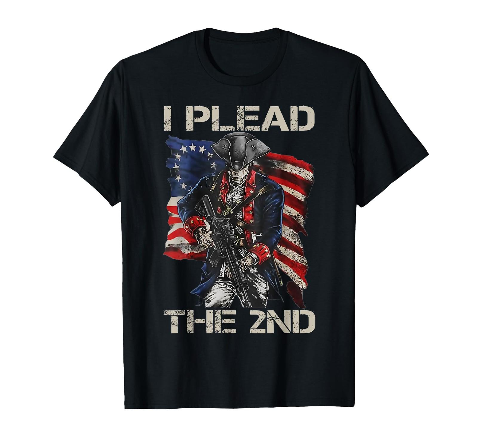 I Plead The 2nd Amendment - Soldier USA Pro Gun Rights T-Shirt S разноцветный