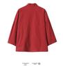 2025 Summer Men's Crane Embroidery Hanfu Cardigan – Chinese Style Kimono & Taoist Robe