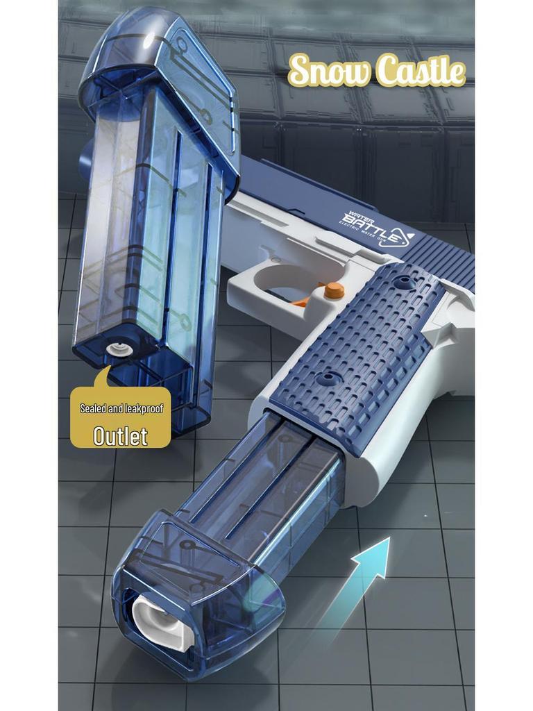 1911 Electric Toy Water Gun: Fully Automatic, Continuous Fire, LED Lights. Ideal for Festivals, Team Building, and Pool Fun.