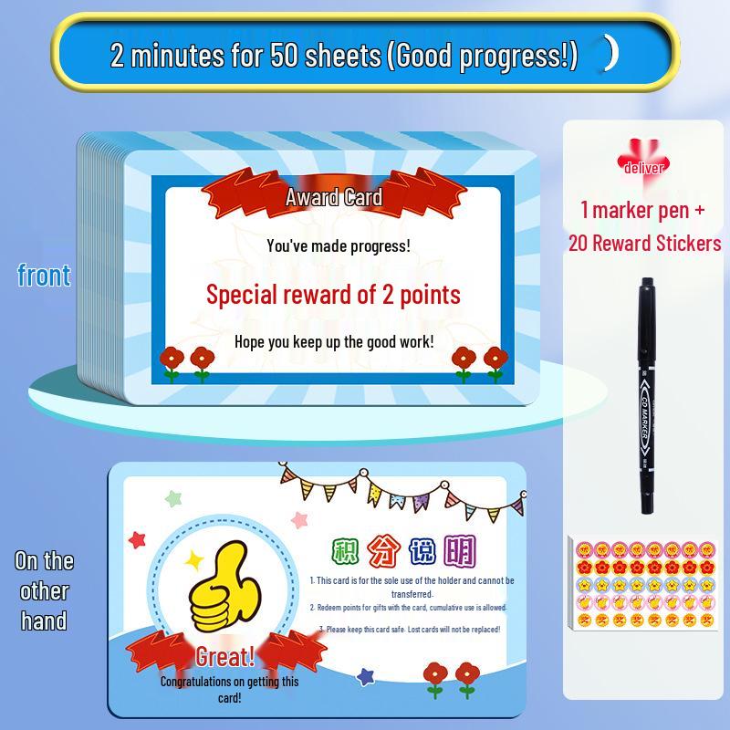 Student Reward & Praise Cards for Teachers - Encouragement & Interaction for Kindergarten & Elementary School