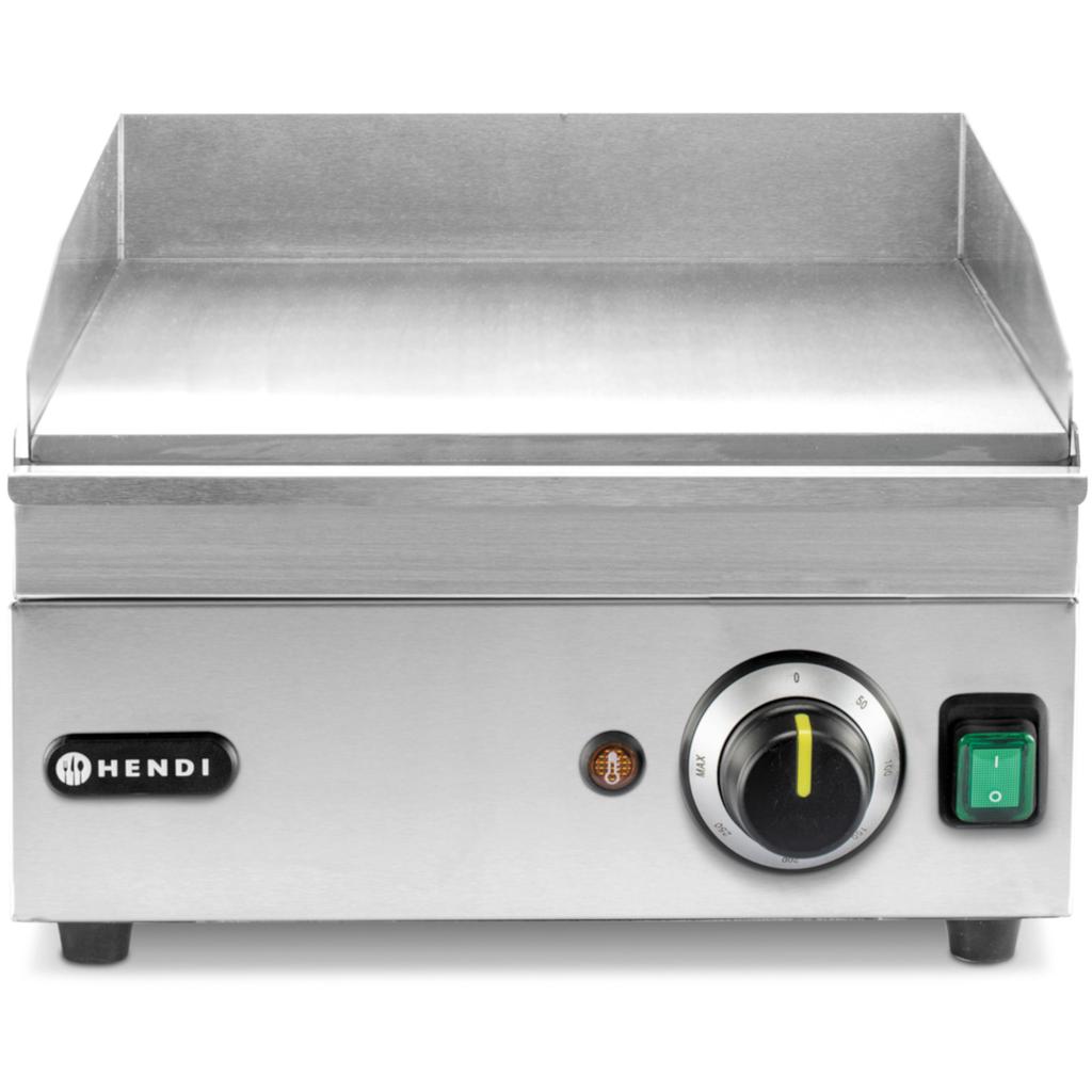 Electric grill, smooth grill plate, 326 x 445 mm, 2000 W