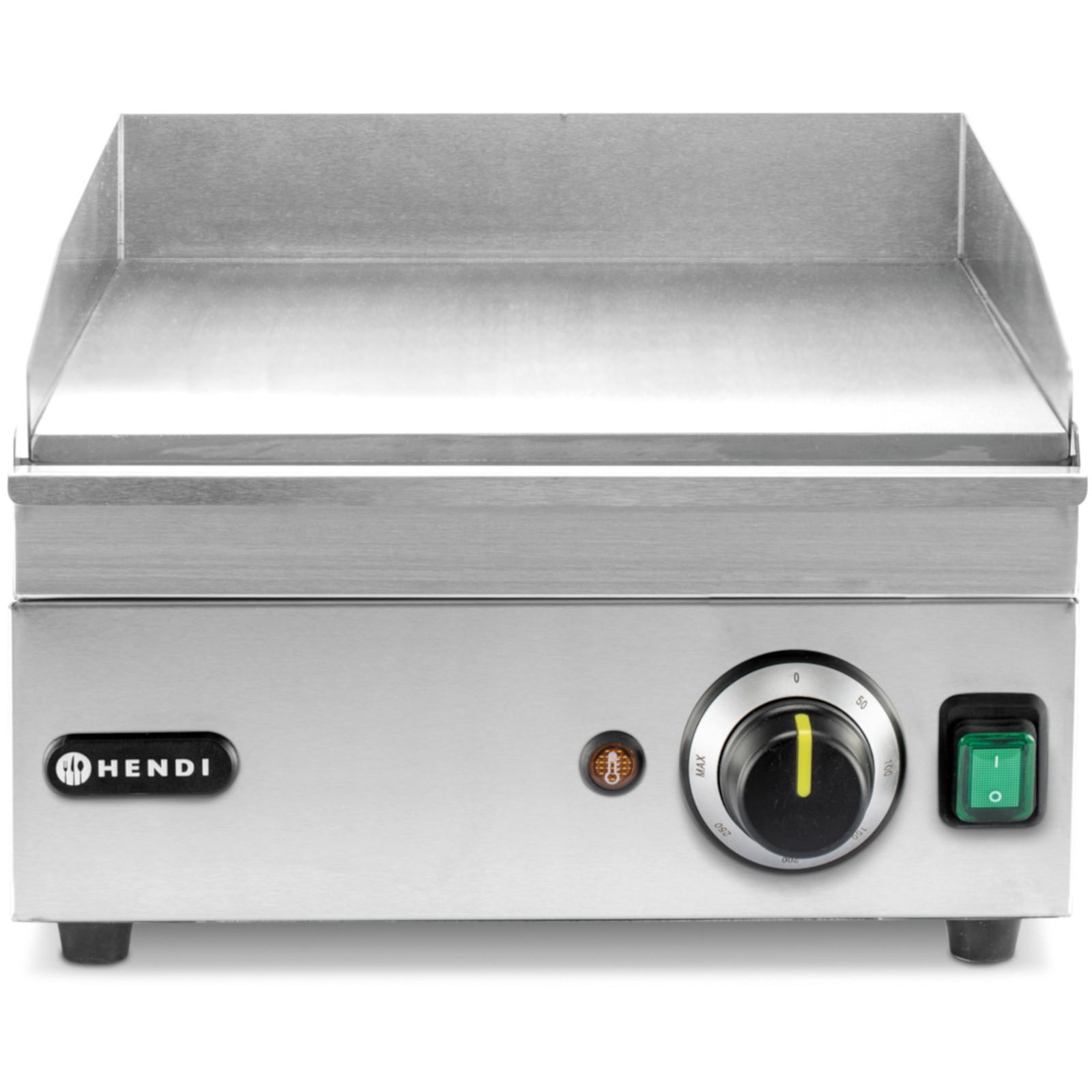 Elektrischer Grill, glatte Grillplatte, 326 x 445 mm, 2000 W