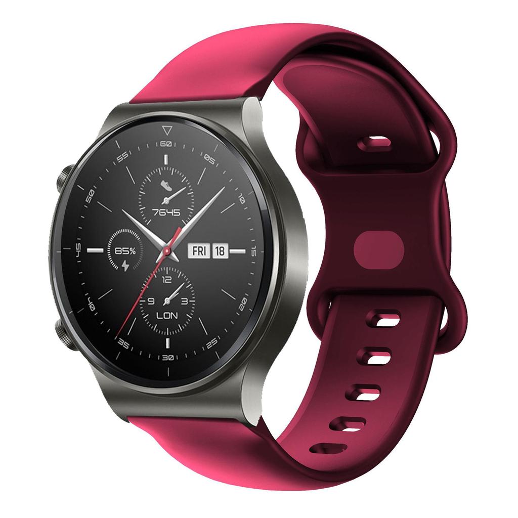 Bracelet en silicone pour Huawei GT2/GT3 Pro & Magic 20/22 mm avec boucle papillon