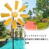 Hyack Weathervane, Outdoor Windmill, Gardening Pinwheel, Iron, Bird Scare, Garden Decoration, Yellow