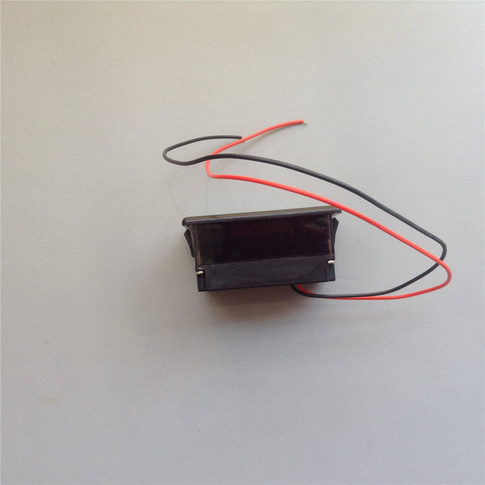 Waterproof Battery Monitor 12-60V Universal 8-Segment LED Display Auto Voltage Detection Reverse Polarity Protection for Lithium