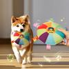Plush Dog Flying Saucers With Squeaker Dog Fetches Toy Indoor Outdoor Dog Chewing Toy for Training and Daily Play