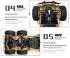 Large Remote-Control Off-Road Military Truck: High-Speed 4WD Climbing Toy for Kids