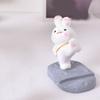 Cute   Cell Phone Stand Cartoon Resin Bunny Phone Holder Desk for Student Room Decoration