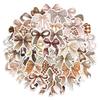 50PCS Butterfly Tie Stickers Exquisite Hand Account Materials Phone Cases Laptop Suitcases Water Cups Waterproof Stickers