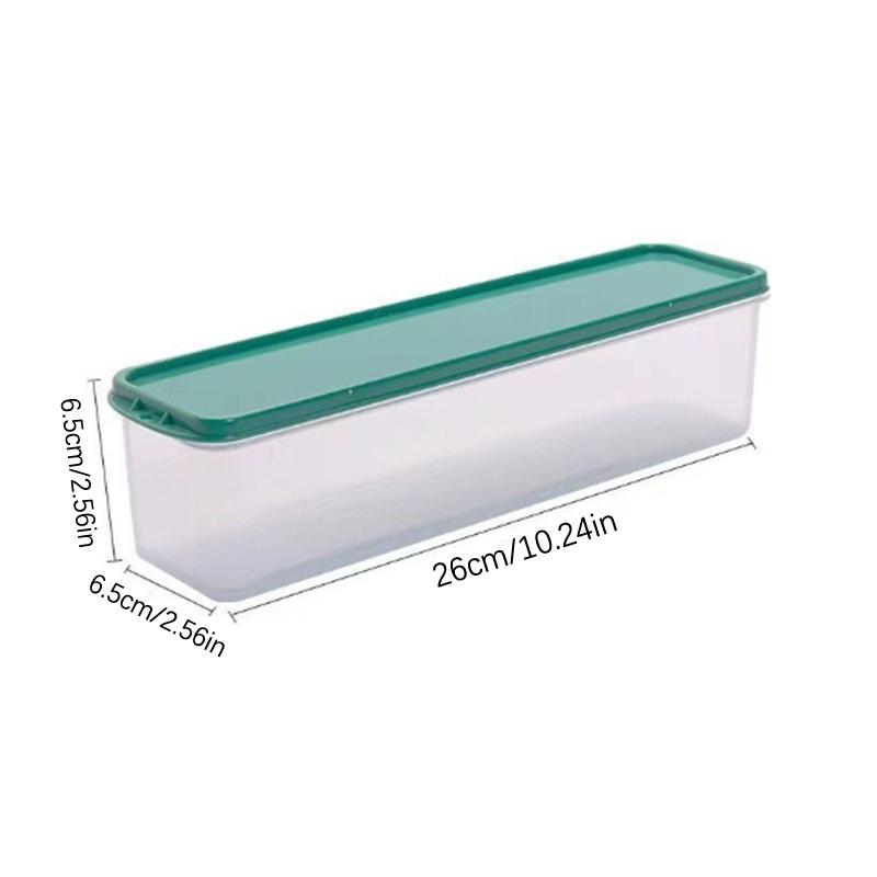 Plastic Container Large Capacity Airtight Rectangular Pasta Box Noodles Container Kitchen Food Storage Jar Fresh-Keeping Case