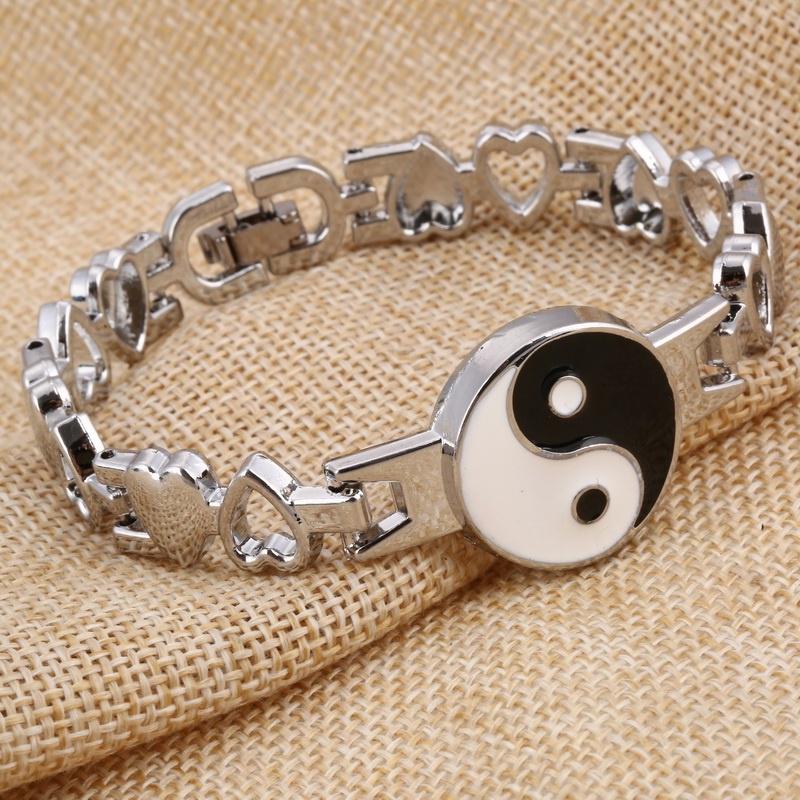 

Папа Подарки Мужской Браслет Ying & Yang Браслеты Женщины Модные ювелирные изделия Шарм
