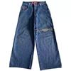 ZYLLO Y2K Jeans Goth Stampato Grafico Bargy Jeans Moda Hip Hop Streetwear Harajuku Casual Jeans a Gamba Larga