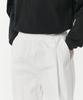 MUSINSA STANDARD Cotton Deep Tuck Wide Elastic Waist Pants [Off-White]