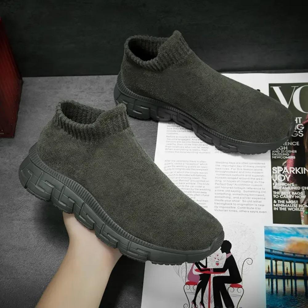 Womens Sneakers Casual Shoes New Slip-On High Tops Women Sneakers Brand Fashion Breathable Men City Leisure Sock Shoes Female
