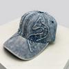 And Women Personalized Embroidered Wing Double-Edged Blade Baseball Caps Sun Protection Distressed All-Match Street Style Peaked Hats Fashion