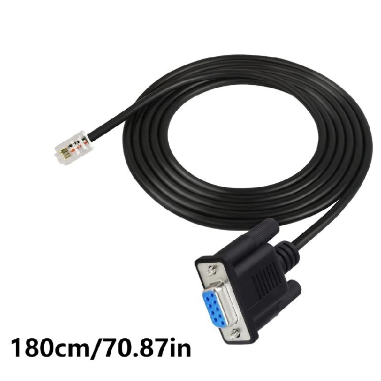 DB9 to RJ9 Adapter Cable 4P4C Phone Crystal Head Pin Serial Port RS232 Connection Cable Signal Cable