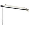 Retractable Cream Awning 3x2.5 M Fabric and Aluminum