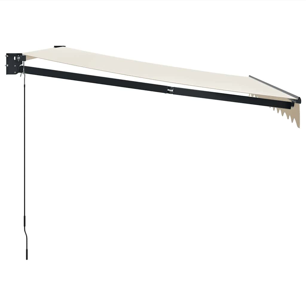 Retractable Cream Awning 3x2.5 M Fabric and Aluminum
