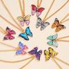 10 Pcs Fashion Butterfly Necklaces For Women Boho Vintage Colorful Simple Pendant Choker Chain New Jewelry Gifts