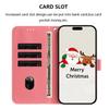 Christmas Wallet Flip Case For Infinix Smart 20 10 9 7 6 5 4 Plus HD with Card Slots Kickstand Feature