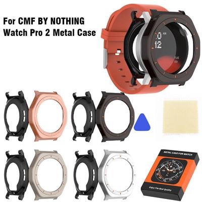 For CMF BY NOTHING Watch Pro 2 Metal Case Waterproof And Anti-drop 360-degree Protection Smart Watch Case