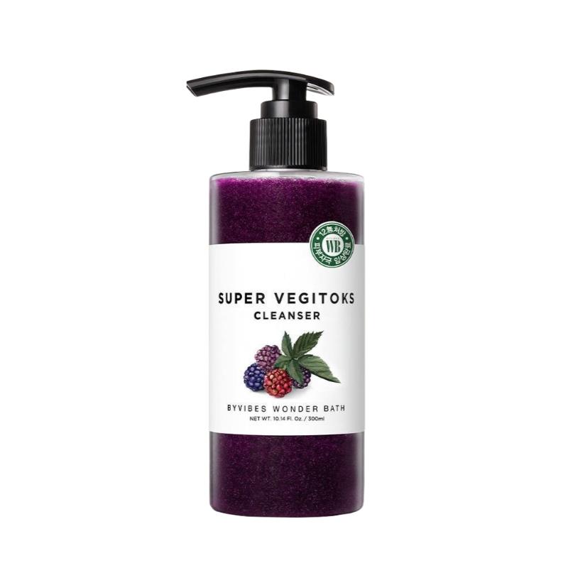 Wonder Bath Vegitoks Cleanser Purple Pore Tightening Detox Bubble Cleanser 300ml