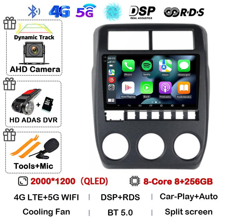 Android 14 Wireless Carplay+Auto WIFI+4G Car Radio For LADA NIVA 2022 Multimedia Stereo Video Player GPS Navigation 360 Camera