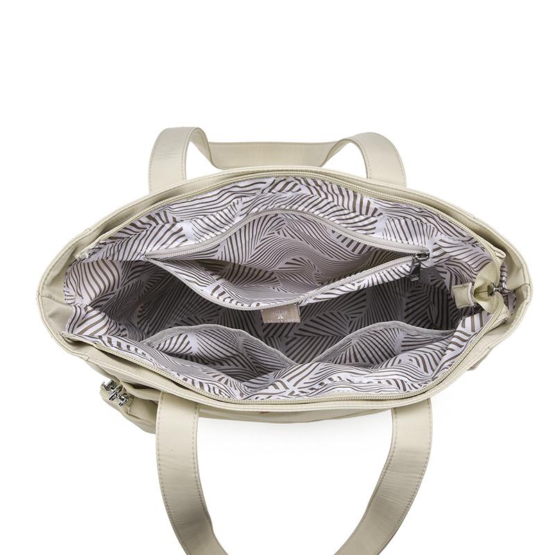 Large Capacity Shoulder Bag Solid Color Tote Bag Student Handbag