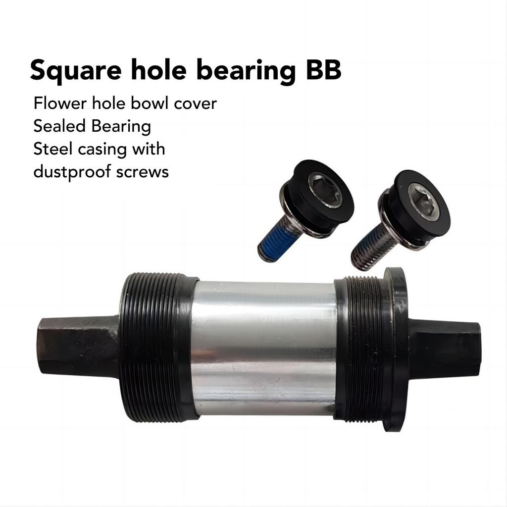 104 BCD Mountain Bike Single Speed Crankset 36T Square Hole Crank Positive Negative Teeth Single Disc 7‑12 Speed Modification Accessories