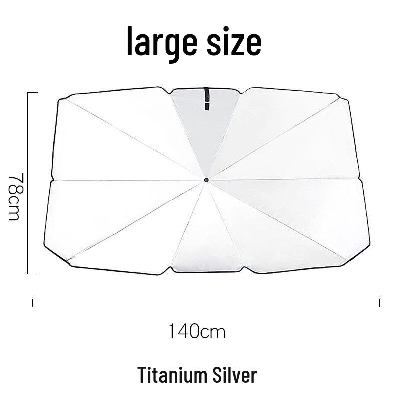 Car Umbrella Sunshade: Heat-Insulating Windshield Shield & Curtain