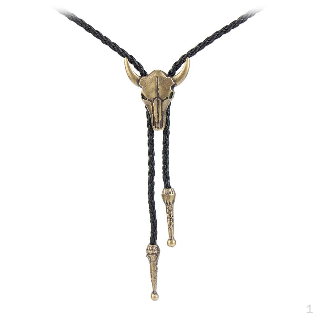 

Necklace with Leather Chain бронзовий