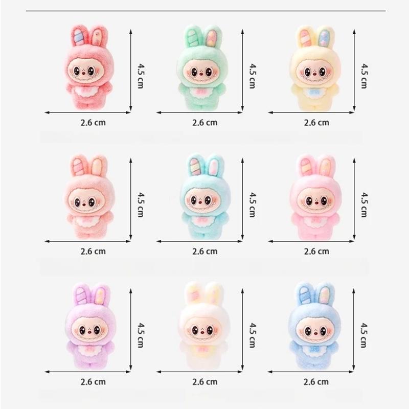 10 stk Nydelig Babythree Lububu Anime Flokket Actionfigur Dekorativt Anheng Skrivebord Kawaii Dukker Ornamenter Leketøy Blindboks Gaver