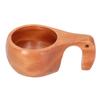 Innovative Wooden Cup Coffee Tea Drink Mug with Handle Drinkware for Home Camping HikingElephant Trunk Shape