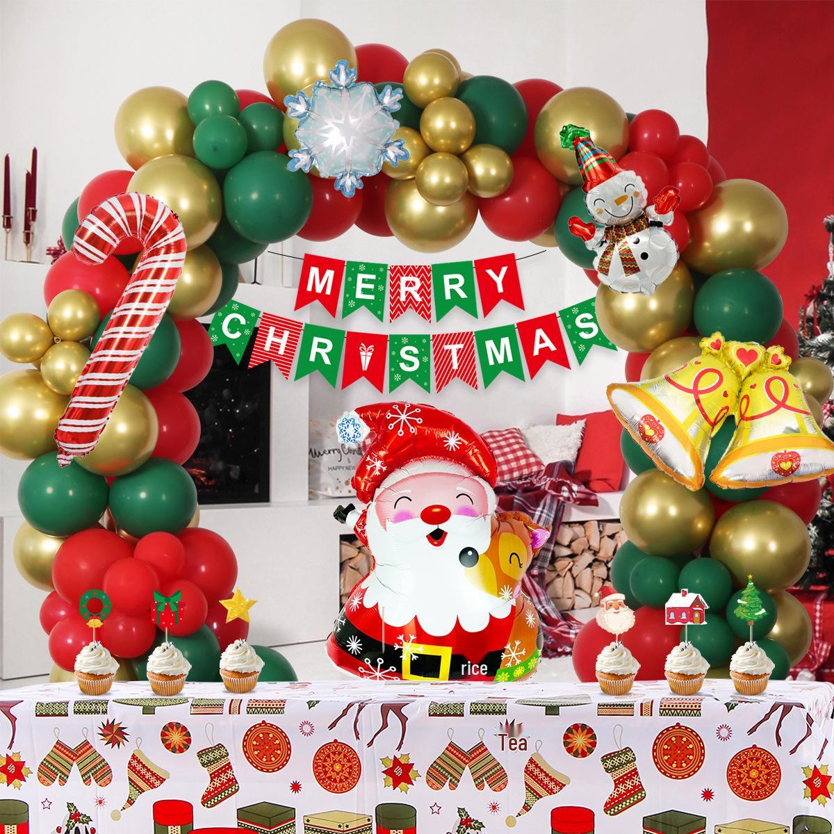 

Набор рождественских шаров 10 дюймов: Круглые латексные и фольгированные украшения для вечеринки.