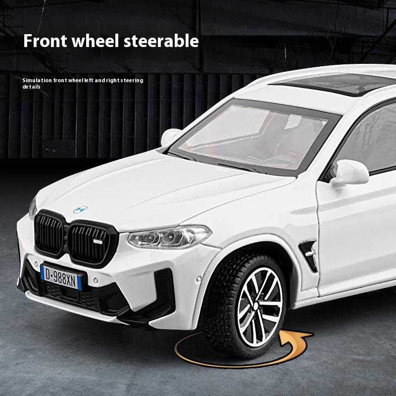 1/32 BMW X3M Legeringsmodellbil, med Lyd- og Lysfunksjoner, Interiørdekorasjon Samlepynt, Gaver til Bilentusiaster