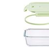 ZIPOYA Divided Glass Lunch Box Set
