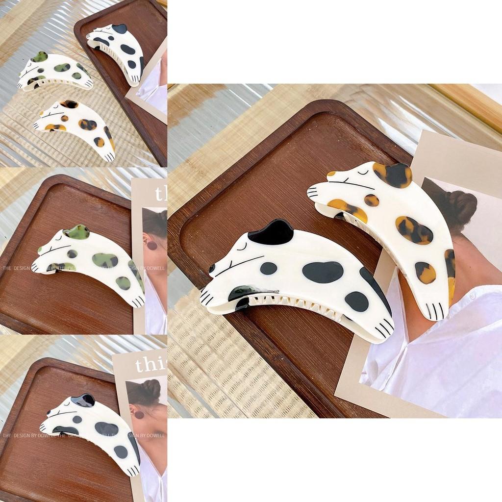 Adorable Dog Shaped Hair Claw Clip Handmade Acetate Hairpin For Women