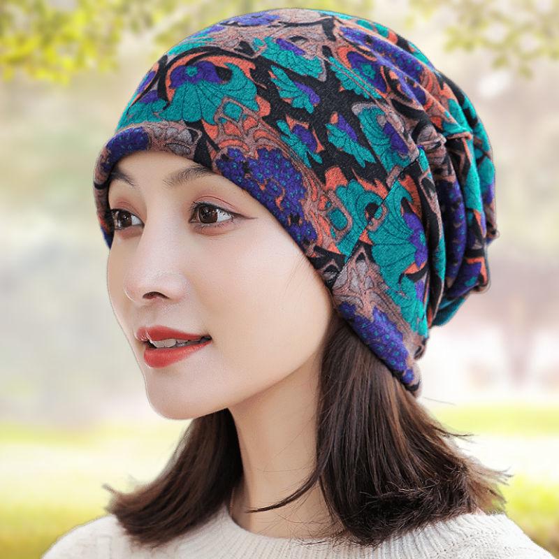 Vielseitige koreanische Damenhüte für Herbst/Winter: Kopftuch, Baotou, Pullover, Halstuch, Print, Flor und Ohrenschutz